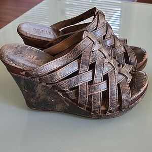 Bed Stu Cobbler Series Gina Wedge Heels